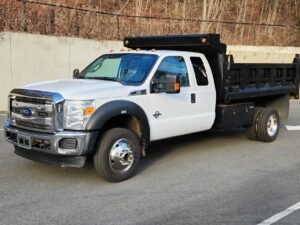 2016 Ford F550 4x4 Super Duty Extended Cab & Chassis, 11ft Mason Dump Bed, 102k Miles